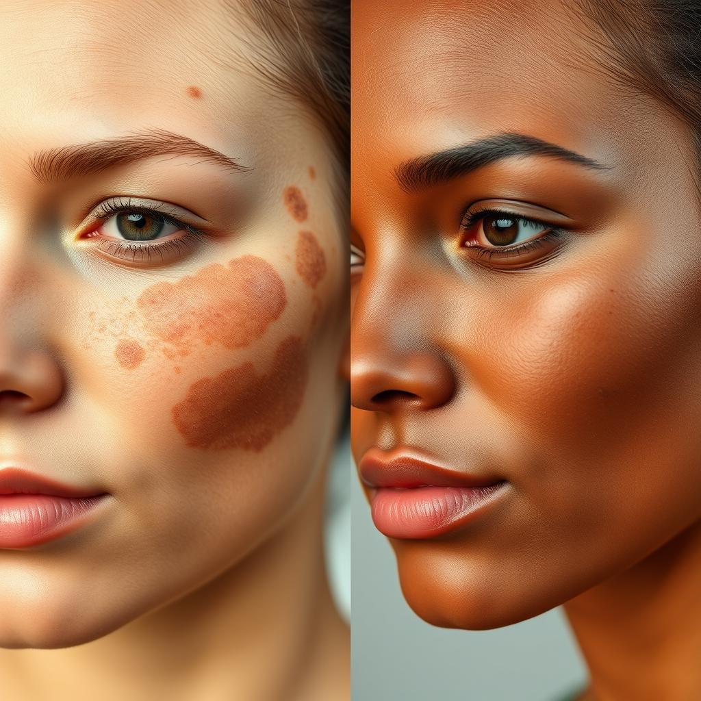 karakteristik melasma dan flek hitam